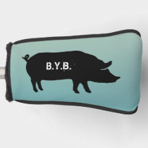 Varkensilhouet met aangepaste tekst