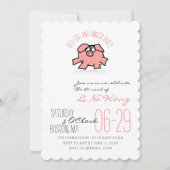 Varkensjaar rode eieren en gemberpartij Baby uitno Kaart (Voorkant)