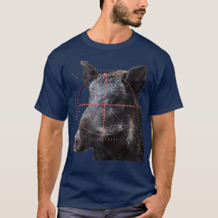 Varkensjacht wilde zwijnen in het zicht Vector kun T-shirt