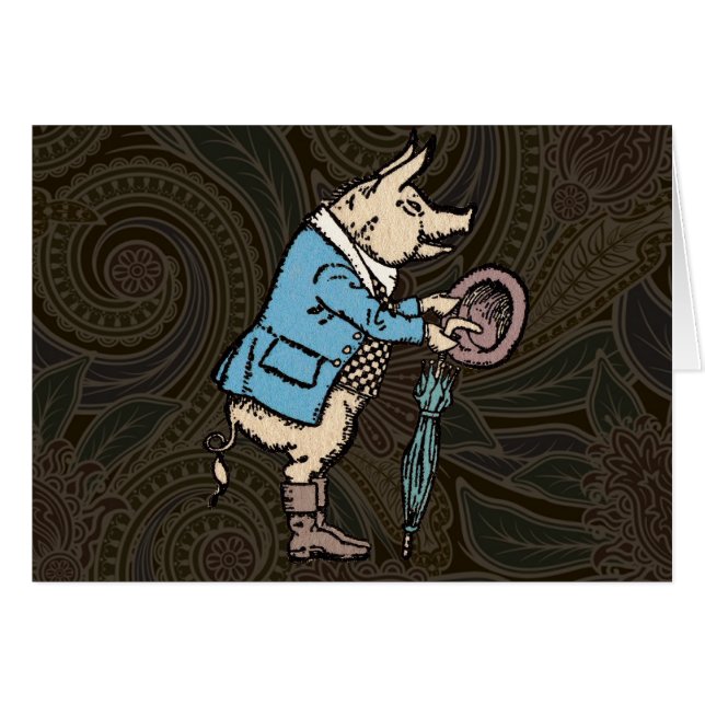 Varkensjas Piggy Schattige Formal Antiek (Voorkant Horizontaal)