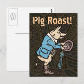 Varkensjas Piggy Schattige Formal Antiek Briefkaart (Voorkant / Achterkant)