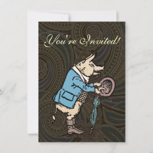 Varkensjas Piggy Schattige Formal Antiek Kaart