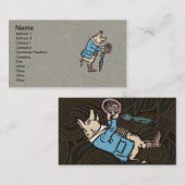 Varkensjas Piggy Schattige Formal Antiek Visitekaartje (Voorkant / Achterkant)