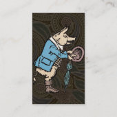 Varkensjas Piggy Schattige Formal Antiek Visitekaartje (Achterkant)