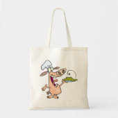 Varkenskaas met voedsel tote bag (Voorkant)