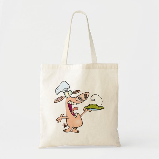 Varkenskaas met voedsel tote bag (Voorkant)