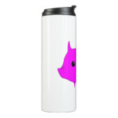 Varkenskalk magenta thermosbeker (Gedraaid links)