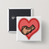 varkenskarper vierkante button 5,1 cm (Voorkant /achterkant)