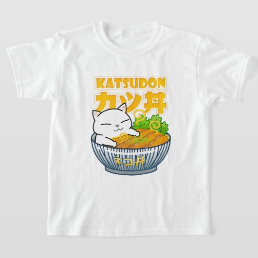 Varkenskat Katsudon T-shirt (Laagn)