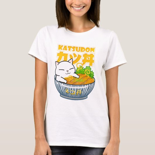 Varkenskat Katsudon T-shirt (Voorkant)