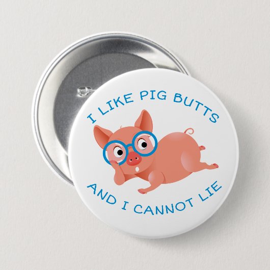 Varkensknopen Ronde Button 7,6 Cm (Voorkant /achterkant)