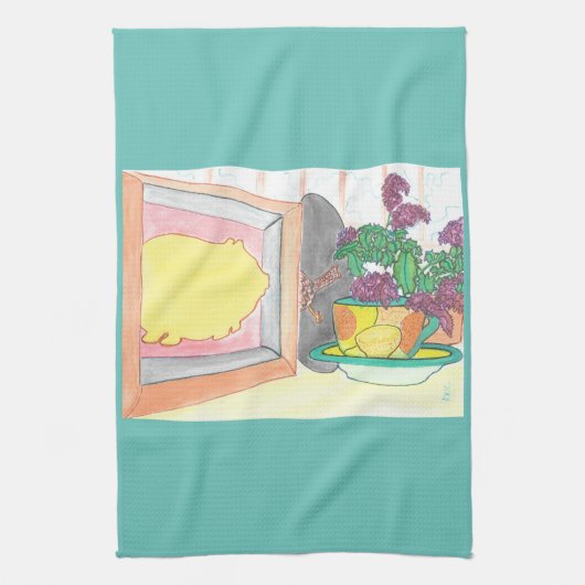 varkenskoekje theedoek (Verticaal)