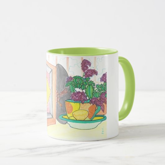 varkenskoekjesvensterbank mok (Voorkant rechts)