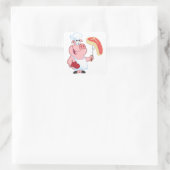 Varkenskokensvlees Vierkante Sticker (Tas)