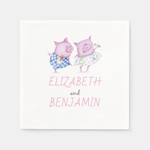 Varkenskoppel Schattige Servetten