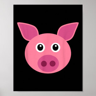 Varkenskostuum Halloween doen alsof in een varken Poster
