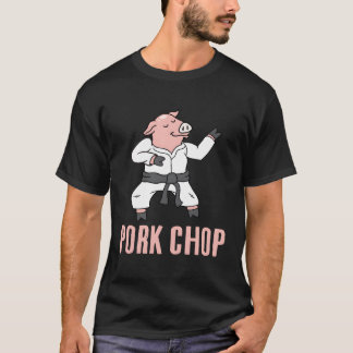 Varkenskotelet Grappig Varken Dier Pun Karate T-shirt