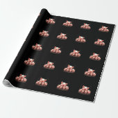 Varkenskunst – Moeder Varken & Biggen Cadeaupapier (Uitgerold)