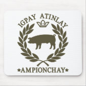 VarkensLatijn Muismat (Voorkant)