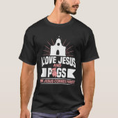 Varkensliefhebber Christelijke religie T-shirt (Voorkant)