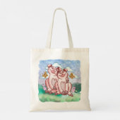 Varkensliefhebbers tote bag (Achterkant)