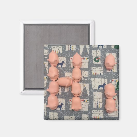 Varkensmagneet Magneet (Voorkant / Achterkant)
