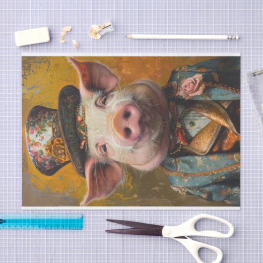 Varkensmanie1 Tissuepapier (Craft)