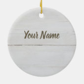 Varkensmannenbrood met aardappelen en bonen keramisch ornament (Achterkant)