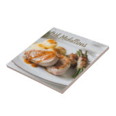 Varkensmannenbrood met aardappelen en bonen tegeltje (Zijkant)