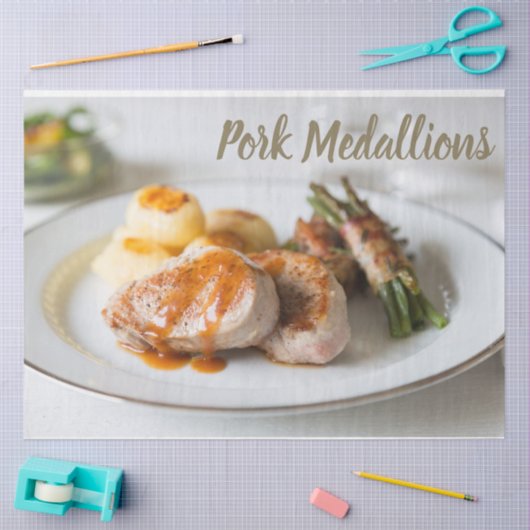 Varkensmannenbrood met aardappelen en bonen tissuepapier (Craft)