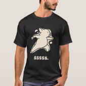 VarkensMeditating Lazy Oink Piggy Lover Relaxerend T-shirt (Voorkant)