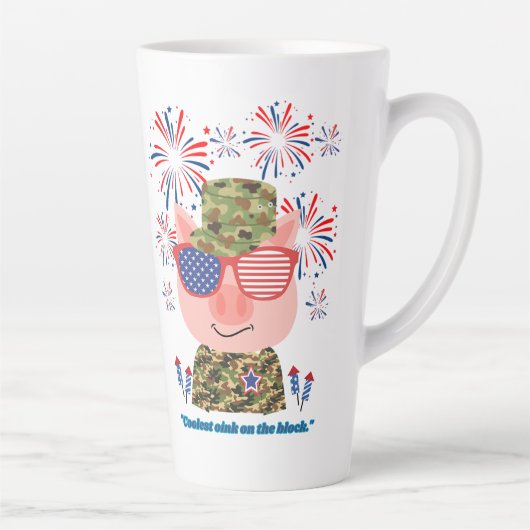 varkensnotering latte mok (Rechts)