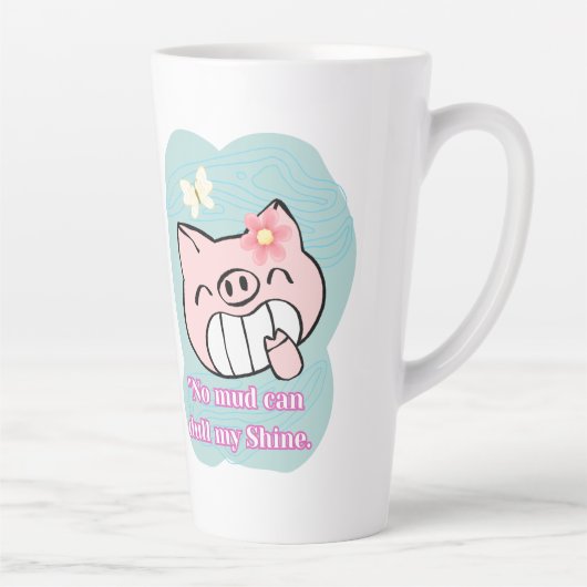 varkensnotering latte mok (Rechts)