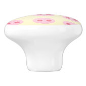 Varkensnuit Geel Keramische trek Keramische Knop (Zijkant)