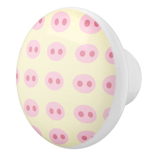 Varkensnuit Geel Keramische trek Keramische Knop (Rechts)