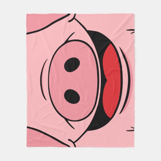 Varkenspaat Fleece Deken (Voorkant)