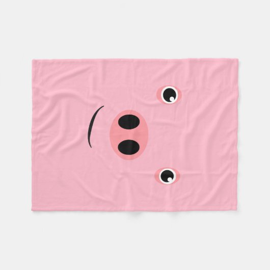 Varkenspaat Fleece Deken (Voorkant (Horizontaal))