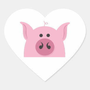 Varkenspaat Hart Sticker