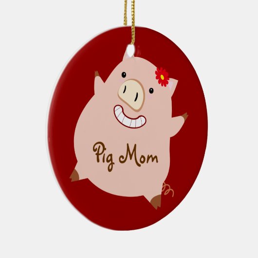 Varkenspam ( varken) keramisch ornament (Rechts)