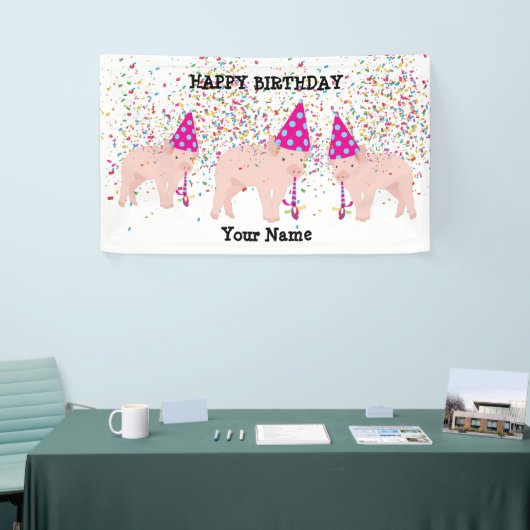 Varkenspartner - Dieren bij geboorte Spandoek (Beurs)