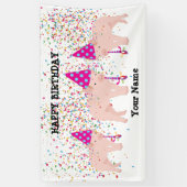 Varkenspartner - Dieren bij geboorte Spandoek (Verticaal)