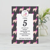 Varkenspartner - Dieren met een partij Kaart (Staand voorkant)