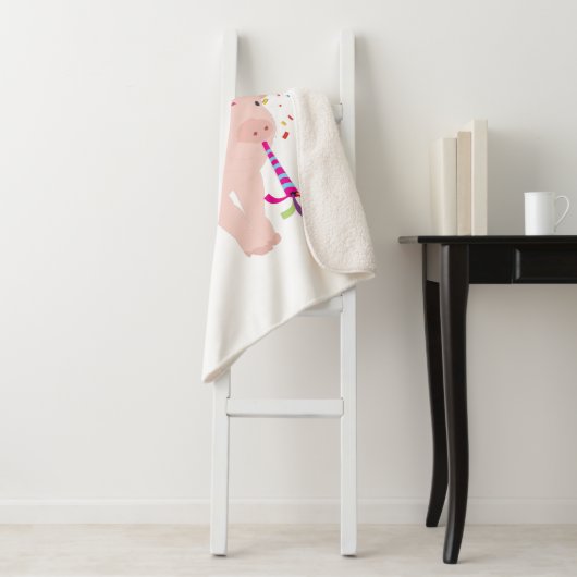 Varkenspartner - Dieren met een partij Sherpa Deken (In situ)