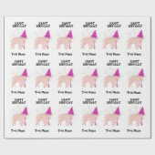 Varkenspartner - Dieren op geboortedag Cadeaupapier (Vlak)