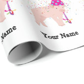 Varkenspartner - Dieren op geboortedag Cadeaupapier (Rol Hoek)