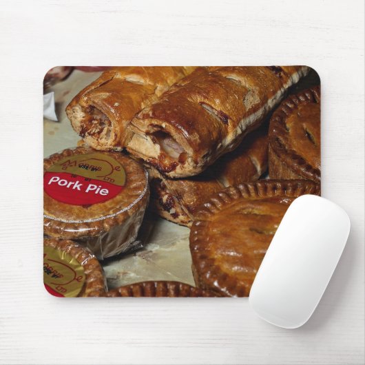 Varkenspasta's en rollen voor worst muismat (Met muis)