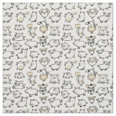 Varkenspatroon Knuffelbiggetje papier Stof (Swatch)