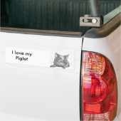 Varkenspiglet Bumpersticker (Op Truck)