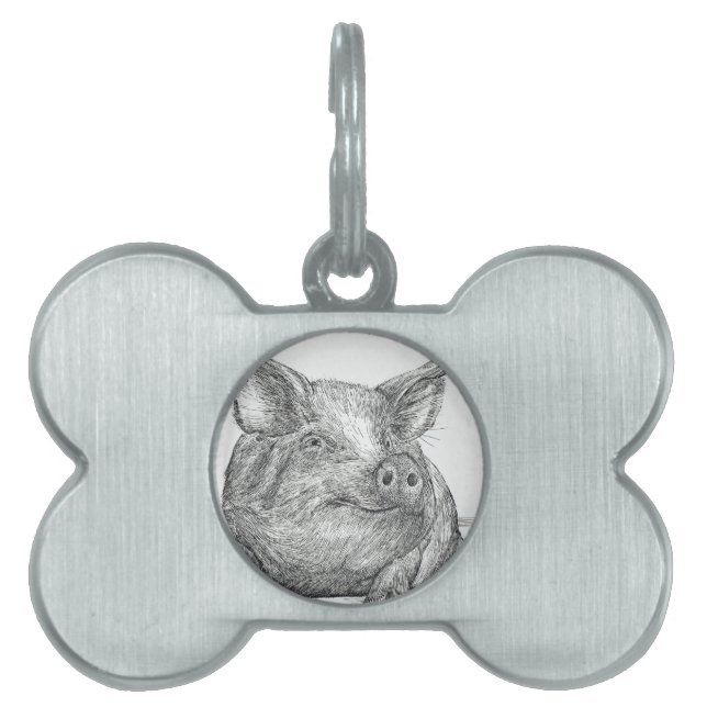 Varkenspiglet Huisdieren Naamplaatje (voorkant)