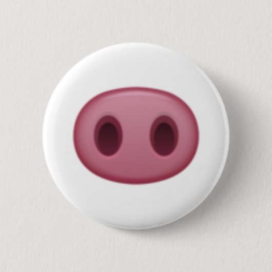 Varkenspijn Nose - Emoji Ronde Button 5,7 Cm (Voorkant)